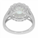 Sterling Silver Semi Mount Ring Setting Oval OV 9x7mm White Topaz PJC2644R - Syzjewelry